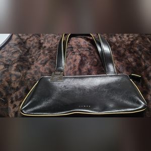 Black leather Guess handbag